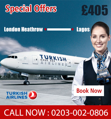 london gatwick to lagos Turkish