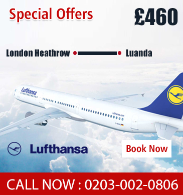 london heathrow to luanda with Lufthansa